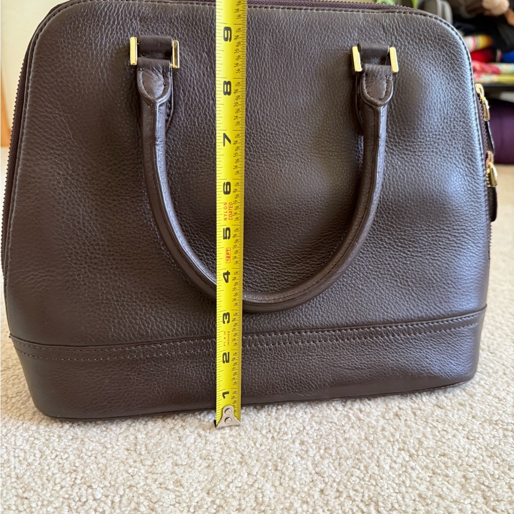 Brooks Brothers Dark Brown Satchel - Picture 8 of 10